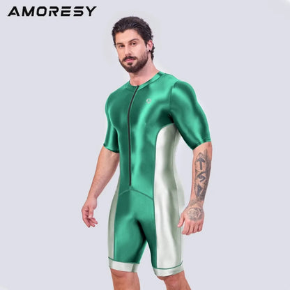 Men’s Glossy Satin Sport Bodysuit