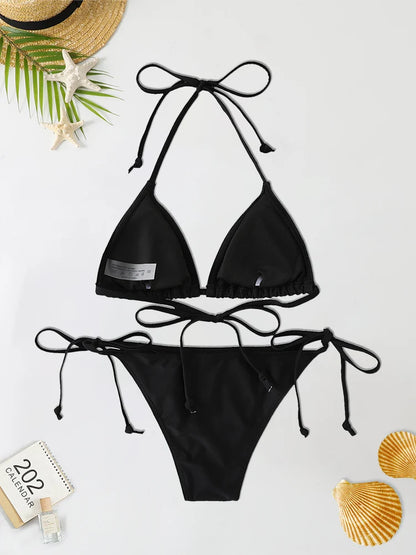 Sexy Brazilian Triangle Bikini Set
