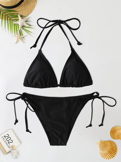 Sexy Brazilian Triangle Bikini Set