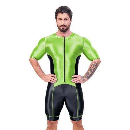 Men’s Glossy Satin Sport Bodysuit