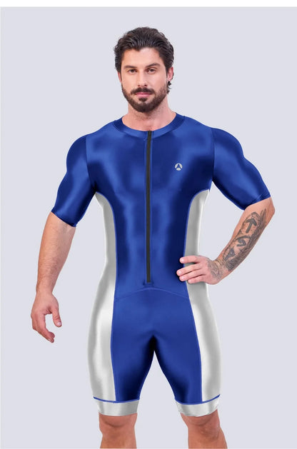 Men’s Glossy Satin Sport Bodysuit
