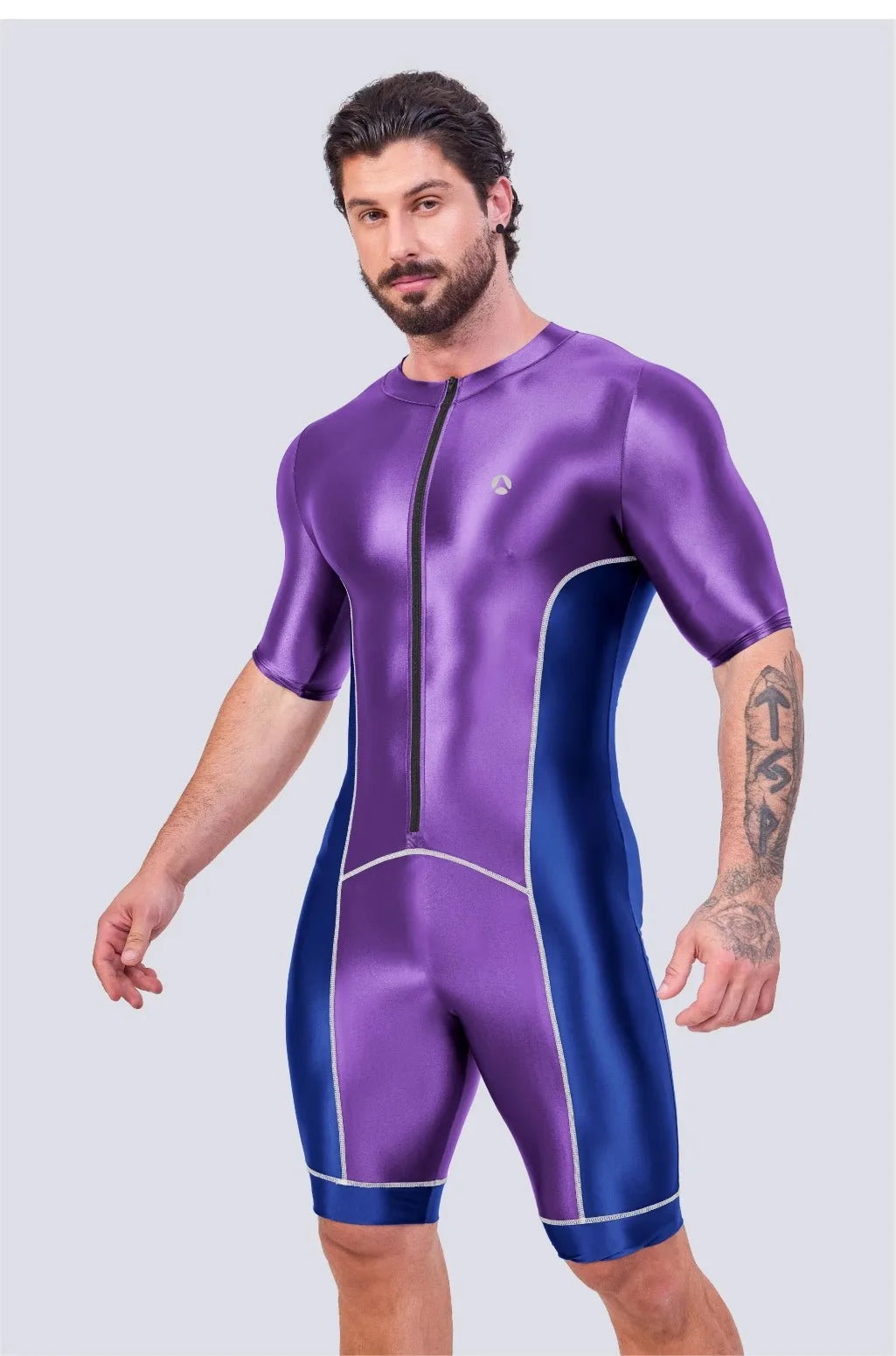 Men’s Glossy Satin Sport Bodysuit
