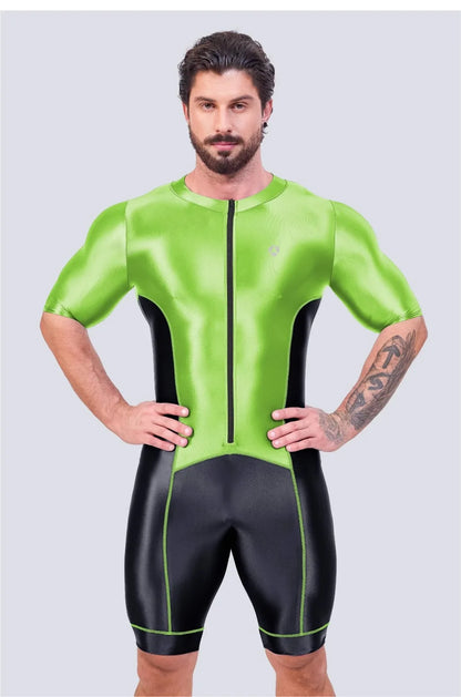 Men’s Glossy Satin Sport Bodysuit