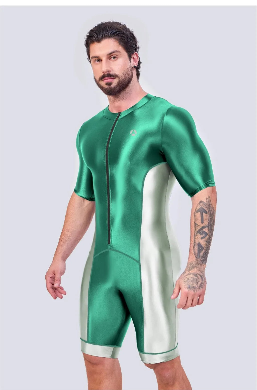 Men’s Glossy Satin Sport Bodysuit