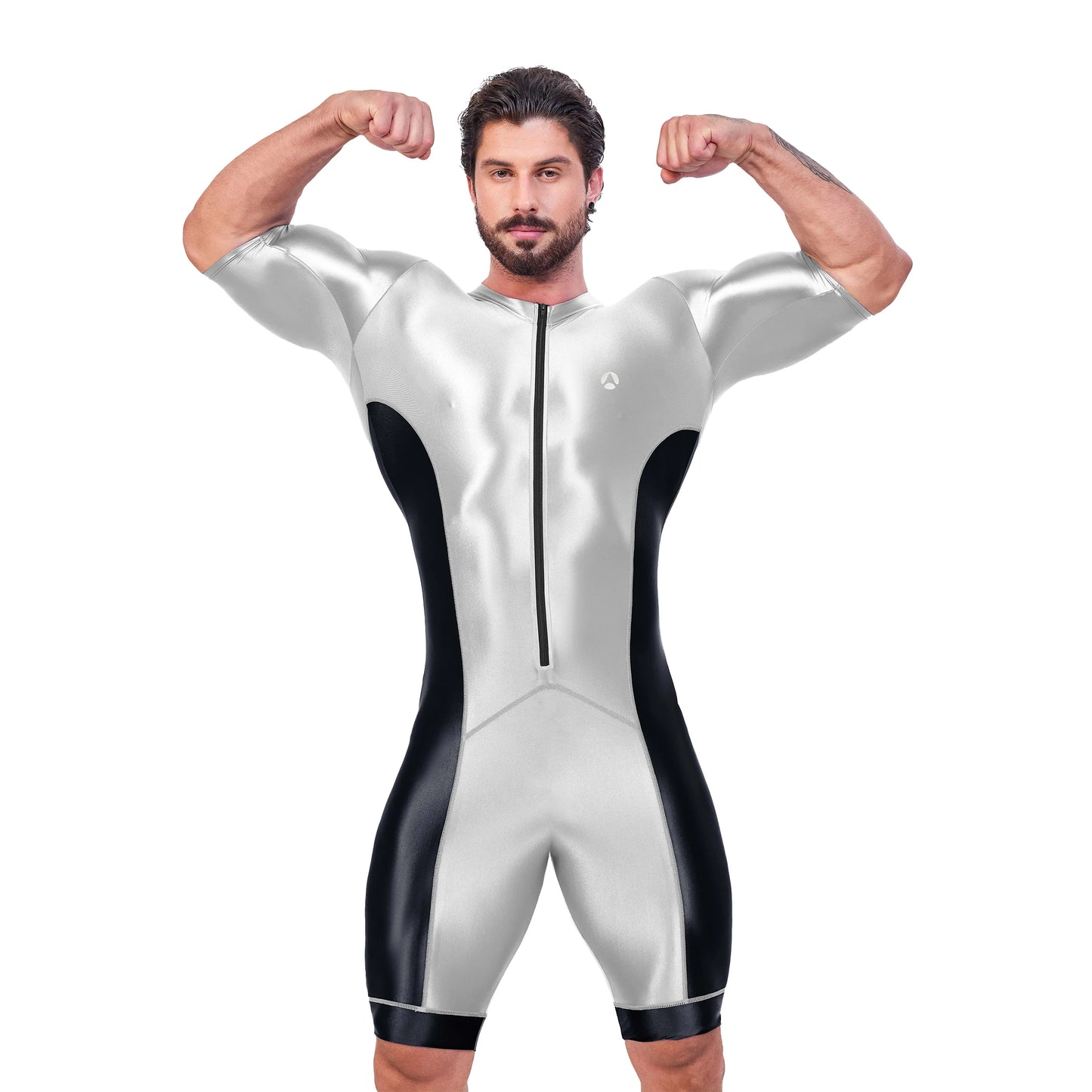 Men’s Glossy Satin Sport Bodysuit